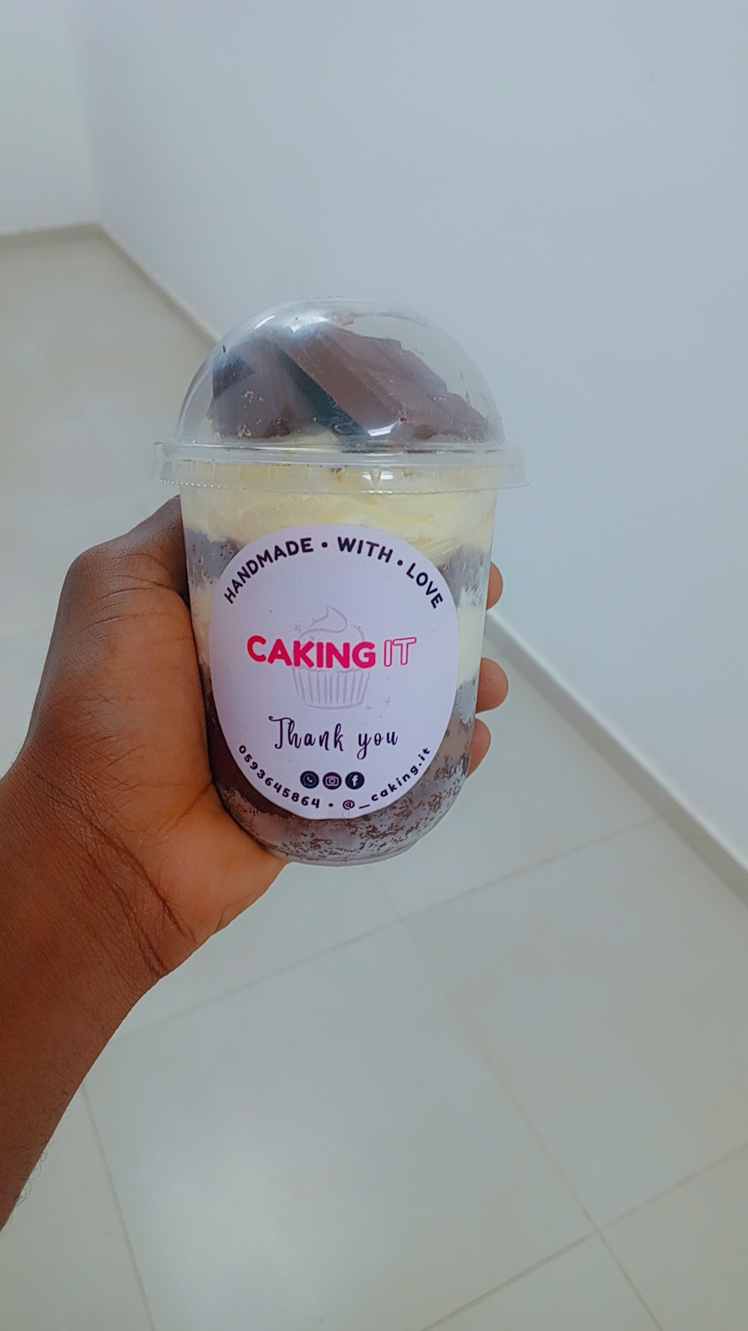 Caking It signature cake cup